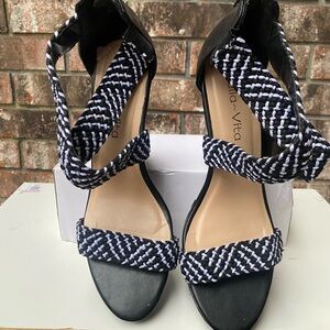 Black and White Women's Sandals